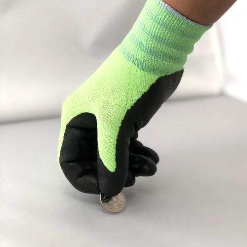 Miniatura 2 de 3M Super Grip 200 Guantes de trabajo de jardinería de nitrilo, 5 pares (M, verde)