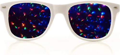 Miniatura 6 de Anteojos de difracción, starburst, ideales para raves, festivales y más Verde
