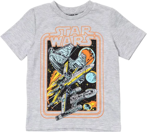 Miniatura 5 de STAR WARS Darth Vader Stormtrooper Millenium Falcon - Conjunto de camiseta y pantalones cortos de malla con gráfico de Halcón Milenio