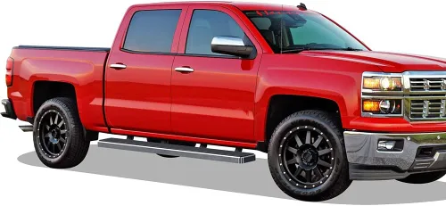 Miniatura 6 de APS Estribos de Acero Inoxidable 304 (Plata Pulida 6 pulgadas) Barras Nerf Compatibles con Chevy Silverado GMC Sierra 1500 2007-2018 y 2500 HD 3500