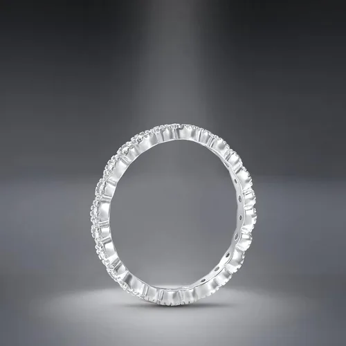 Miniatura 7 de OLIVIASO Anillos de plata de ley 925 para mujer, anillos de boda apilables para mujer, anillos de eternidad para mujer, anillos de promesa