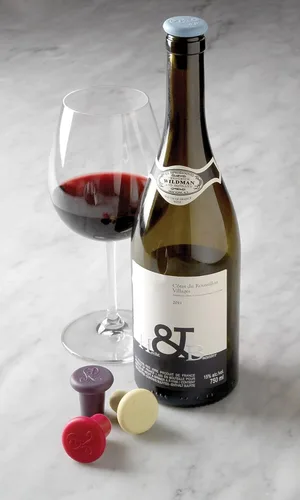 Miniatura 3 de Outset B229 Tapones de silicona para botellas de vino, juego de 4, surtido Colores Variados