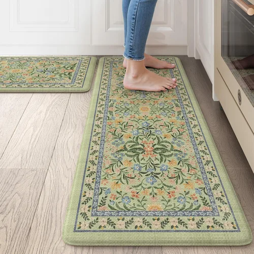 Miniatura 11 de Collive Tapetes de Cocina Acolchados Anti Fatiga, Tapete de Piso de Cocina Impermeable Antideslizante, Alfombras de Escritorio, Alfombra Cómoda