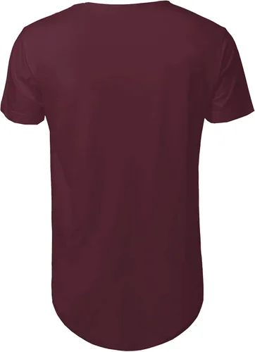 Miniatura 3 de Hat and Beyond Camiseta larga de alta calidad con dobladillo curvado para hombre