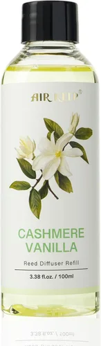 Miniatura 18 de Airkeep recambio de aceite para difusor de varillas con varillas difusoras, 6.76 Fl Oz (200ml) aceites perfumados de vainilla de cachemira