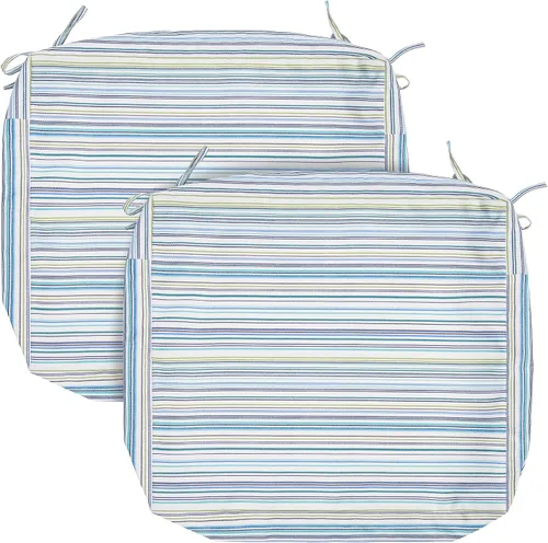 Miniatura 7 de FUNHOME Fundas de Cojín para Sillas de Exterior, Paquete de 2, ¡Sin Relleno! Fundas de Cojín de Repuesto para Patio 20" x 18" x 4", Resistentes al