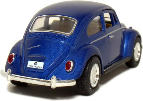 Miniatura 2 de KiNSMART - 1967 Volkswagen Classic Beetle 5 pulgadas Escala 1:32 Die Cast Metal Modelo Juguete Azul
