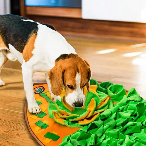 Miniatura 4 de AWOOF Alfombrilla de olfateo para perros, alfombrilla de alimentación para nariz de perros y gatos, juguetes interactivos para perros que fomentan