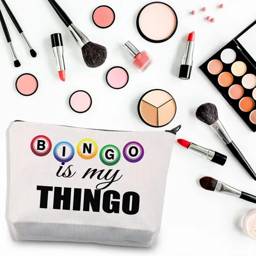 Miniatura 3 de BDPWSS Regalos divertidos de bingo bolsa de maquillaje de bingo regalo de jugador de bingo Bingo es mi Thingo para jugador de bingo regalo regalo
