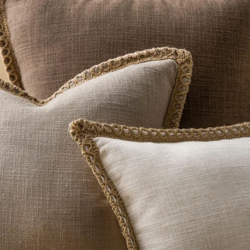 Miniatura 4 de Phantoscope Farmhouse - Fundas de almohada decorativas para exteriores, Poliéster & Mezcla de poliéster, Beige, 18" x 18