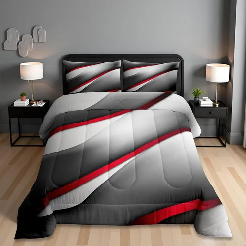 Miniatura 28 de Castle Fairy Juego de edredón con diseño de gato lindo para niños, tamaño twin, juego de ropa de cama con hojas de flores, luna, noche y cielo