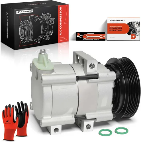 Miniatura 10 de A-Premium Compresor de aire acondicionado con embrague compatible con Ford Focus 2003 2004 2005 2006 2007, estilo compresor FS10