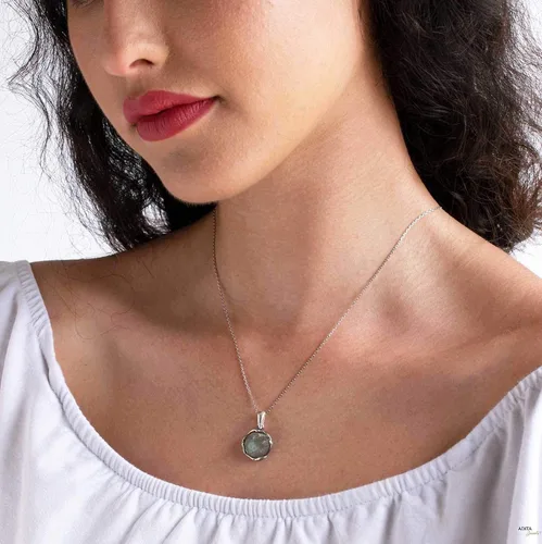 Miniatura 19 de 925 Sterling Silver Gemstone Necklace Women - Gemstone Pendant Necklace Silver- Birthstone Necklace - Silver Jewelry for Women- Minimalist Jewelry