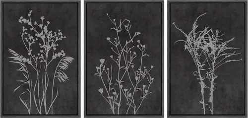 Miniatura 146 de NWT Juego de Arte de Pared de Lienzo Enmarcado Bosque Blanco y Negro Reflejo de Lago Paisaje Naturaleza Vida Silvestre Arte de Fotografía Rústico