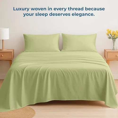 Miniatura 87 de Royale Linens Sábana encimera de tamaño individual XL 100% Algodón Orgánico – Super suave – Sábanas superiores de percal – Sábana encimera