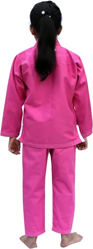 Miniatura 5 de G4 VISION BJJ Kids Jiu Jitsu Gi, uniforme brasileño de Jiu Jitsu para niños, cinturón blanco ligero
