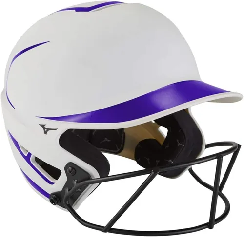 Miniatura 10 de Mizuno Casco de bateo de sóftbol F6 Fastpitch para adultos con máscara