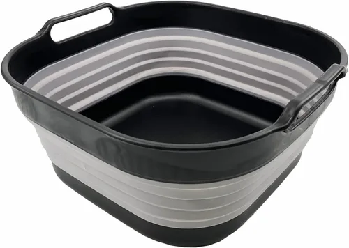 Miniatura 9 de SAMMART Sartén plegable de 10L (2.64 galones), lavabo plegable, tina portátil para lavar platos, bandeja de almacenamiento de cocina que ahorra
