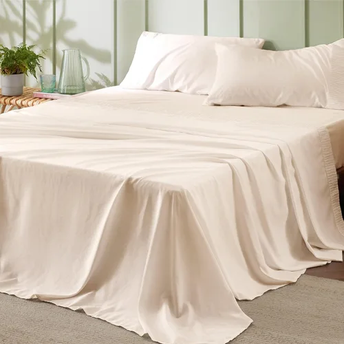 Miniatura 30 de Bedsure Sábanas de tamaño King – Sábanas suaves para cama de tamaño King, 4 piezas de hotel de lujo verde menta, juego de sábanas refrescantes de 11