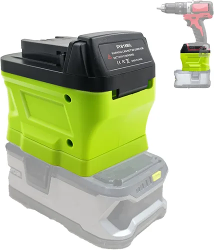 Miniatura 11 de Adaptador para Ryobi a para herramientas Dewalt, para Ryobi 18 V Convertidor de batería para reemplazar 20 V MAX DCB204 DCB207 DCB206 Batería