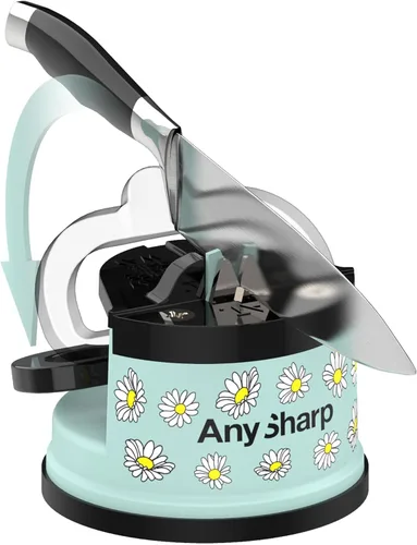 Miniatura 2 de AnySharp – EDITIONS – Afilador de cuchillos manos libres - Herramienta de afilado fácil de usar con base de succión PowerGrip y ángulo