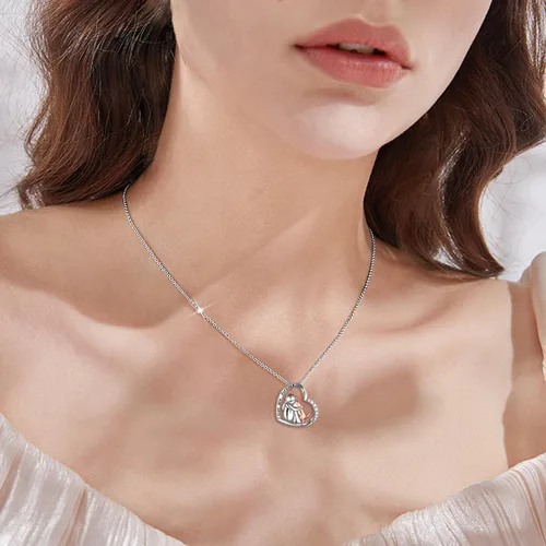 Miniatura 22 de YFN Collar con colgante de perro de recuerdo de plata de ley, regalo conmemorativo para amantes de los perros para mujeres
