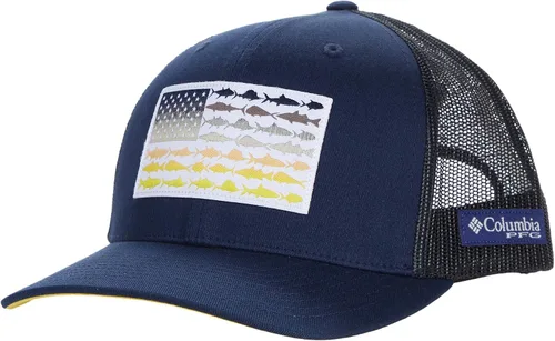 Miniatura 72 de Columbia - Gorra de malla con bandera con árboles unisex para adultos, corona alta