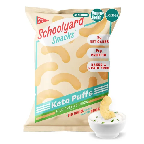 Miniatura 10 de Schoolyard Keto (Fiery Hot) Protein Puffs - Bajo en carbohidratos, bajo en azúcar, 14g de proteína, sin gluten, aperitivo alto en proteínas