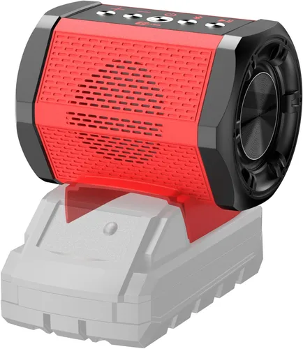 ohyes Altavoz Bluetooth compatible con paquetes de baterías Milwaukee de 18 V con carga USB-A/C para trabajo, campamento y fiestas (batería no