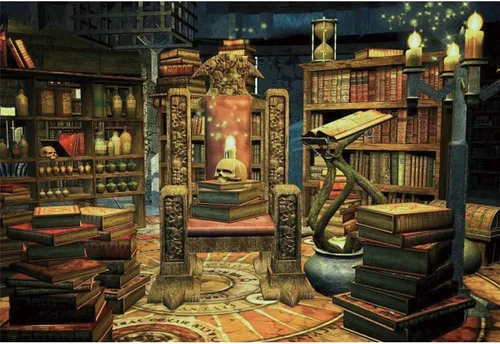 Miniatura 7 de Renaiss Telón de fondo de Halloween con telaraña, árboles, lámpara de calabaza, bosque sombrío, fotografía, fondo espeluznante, luz de luna