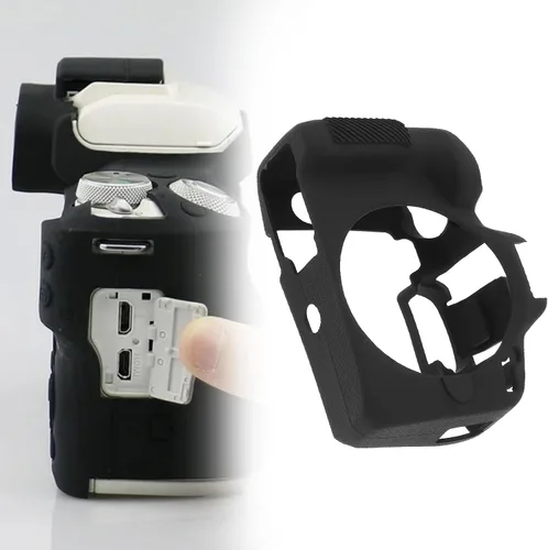 Miniatura 3 de ECSiNG Funda protectora para cámara digital, resistente a los arañazos, funda protectora de silicona suave compatible con cámara Canon EOS R50