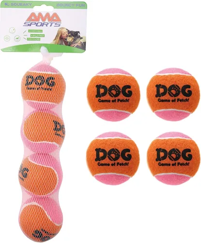 Miniatura 11 de AMA SPORT Pelotas de tenis chirriantes para perros de 2.0 pulgadas, pelotas de tenis para perros pequeños para lanzar y buscar, juguetes