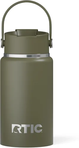 Miniatura 18 de RTIC - Botella de agua Outback de 32 oz (1 L), con revestimiento de cerámica, aislada, de acero inoxidable, doble pared con aislamiento al vacío