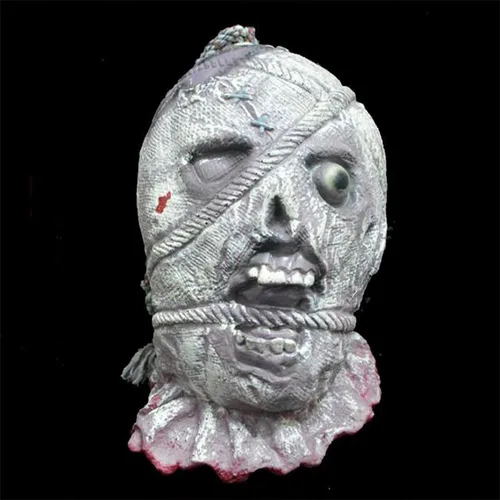 Miniatura 16 de RiceelSor Decoración colgante de cabeza dividida para Halloween, diseño de cadáver sangriento, de terror, de tamaño real, con peluca, disfraz