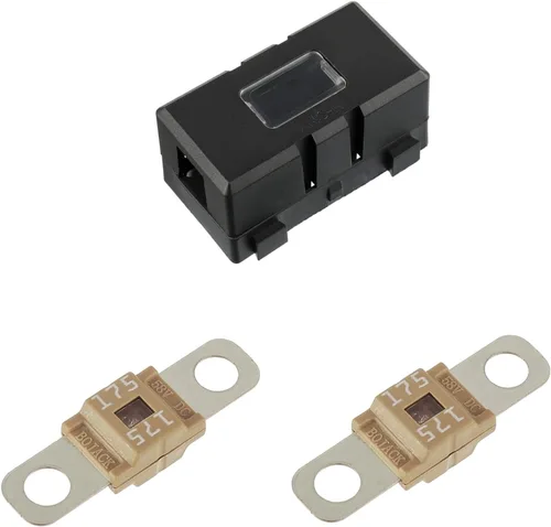 Miniatura 7 de Portafusible MIDI y 2 piezas de fusible MIDI de 100A de alta corriente, fusible de tornillo para autos, camiones, vehículos (100 Amp)