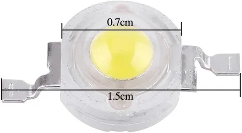 Miniatura 2 de Cuentas LED, 50 cuentas SMD de alta potencia con reflejos de 1 W, chips de diodo emisor de luz de imitación para accesorios de iluminación