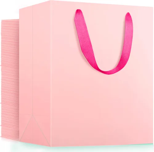 Miniatura 19 de EUSOAR Bolsas de papel de estraza grandes de 9.8 x 5.1 x 12.6 pulgadas a granel, bolsas resistentes para recuerdos de fiesta, cumpleaños, bodas