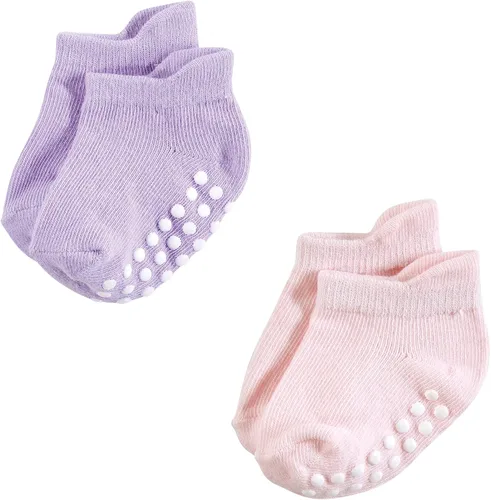 Miniatura 4 de Hudson Baby Calcetines antideslizantes unisex para bebé, Rosado Multi Girl