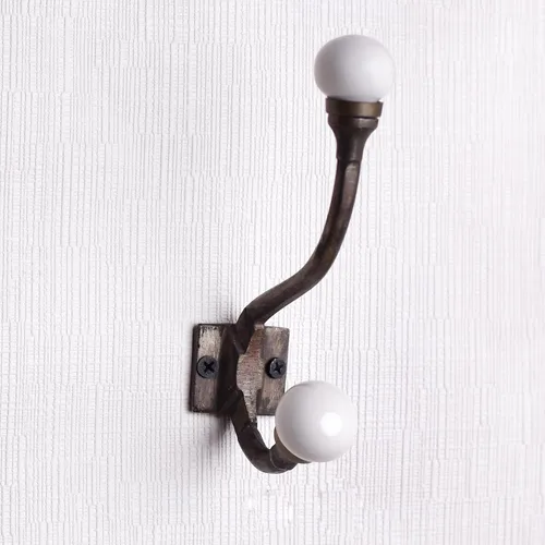Miniatura 32 de Indian Shelf Ganchos de pared para colgar abrigos, ganchos de pared bohemios negros Perchero de pared Ganchos para colgar toallas Ganchos