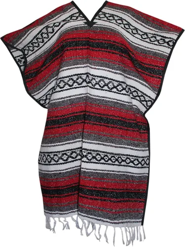 Miniatura 9 de Del Mex Poncho clásico de manta mexicana