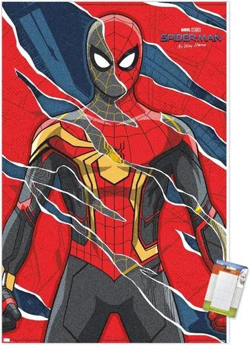 Miniatura 10 de Trends International Marvel Spider-Man: No Way Home - Póster de pared triturado, 22.4 pulgadas de largo x 14.7 W, versión premium sin marco