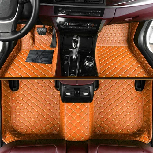 Miniatura 5 de Tapetes de piso de automóvil para el 99 % de los sedán, SUV deportivos, protección para todo tipo de clima, tapetes de cuero impermeables
