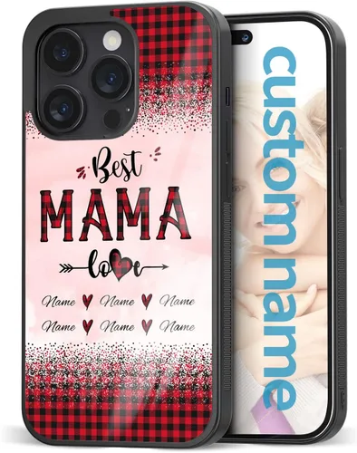 Miniatura 11 de Fundas para teléfono con nombre, diseño de flores rosadas y mariposas, para el Día de la Madre para iPhone 6 7 8 11 12 13 14 15 16 17 Pro Max Plus