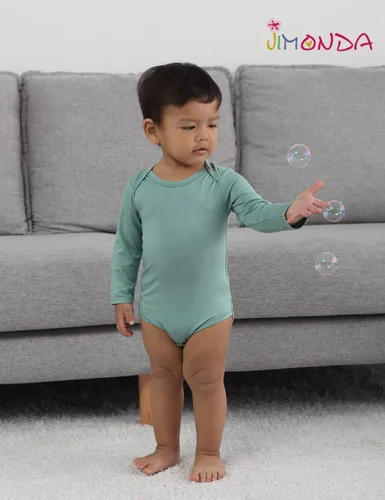 Miniatura 6 de Jimonda Mameluco de bambú de manga larga para bebé, niño, niña, 0-24 meses