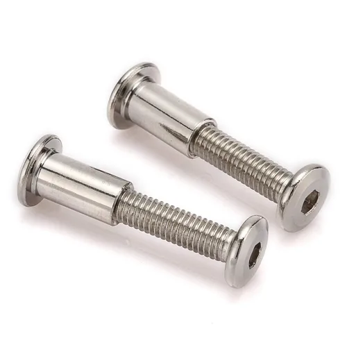 Miniatura 4 de 30 piezas M6 - Kit de conectores de junta de muebles y tuerca de casquillo, uso para pernos de cuna, pernos de cuna hexagonales, tornillos