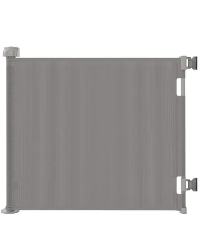 Miniatura 12 de Puerta retráctil para bebés para escaleras y puertas, 55 pulgadas de ancho x 33.6 pulgadas de alto, puerta de malla para perros de fácil instalación
