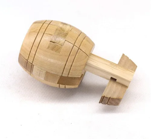 Miniatura 4 de Rompecabezas de madera entrelazado hecho a mano, rompecabezas de lógica, rompecabezas de lógica de bloqueo intelectual, juguete de montaje