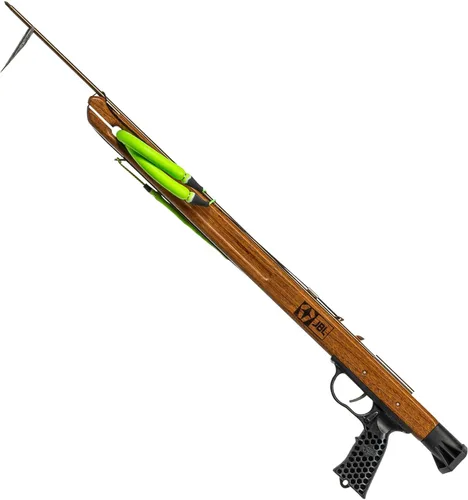JBL Spearguns Woody Elite Performance Speargun for Spearfishing, Freediving, Scuba Diving, Fishing, Diving, Mahogany Barrel, Stainless Steel Shaft,