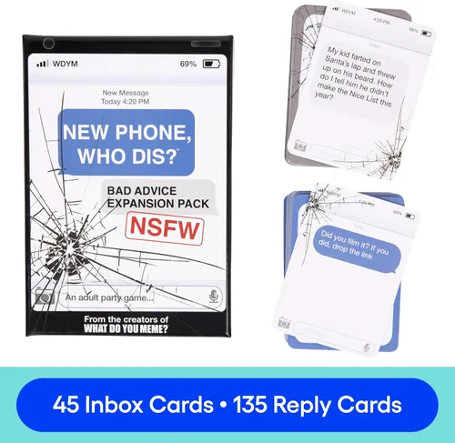 Miniatura 2 de New Phone, Who Dis? Paquete de expansión de malos consejos NSFW de Relatable, añadir al juego central de New Phone, Who Dis?, incluye 45 tarjetas