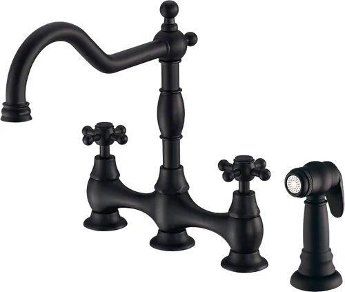 Miniatura 11 de Grifo de Barra Gerber Opulence – Grifo Tradicional para Barra Húmeda y Fregadero de Preparación, Mango Único, Caño Giratorio, Construcción de Latón